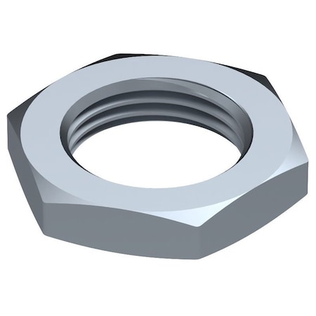 Huyett Hex Nut, 1/8-27, Steel, Zinc Clear Trivalent, 0.187 in Ht NUTH0M-0125-0187S3